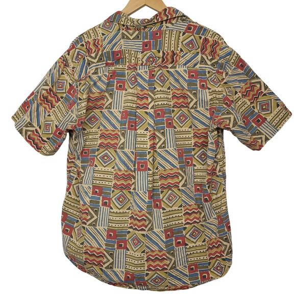 Orvis Mens Button-Up Shirt Large Aztec Southwest AOP Casual Outdoors Cotton - Picture 6 of 10